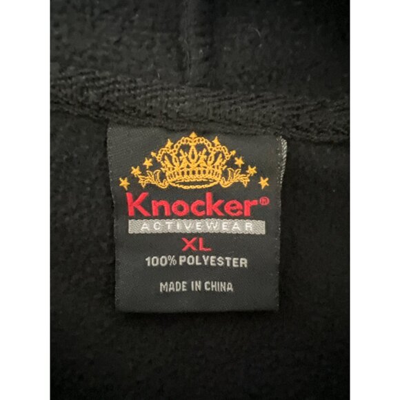 Knocker Activewear Black Hoodie Pullover - Picture 3 of 3